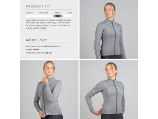 GripGrab Womens RIDE Thermal Long Sleeve Jersey, grey, L