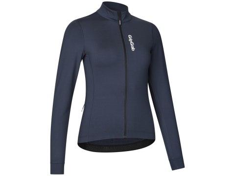 GripGrab Womens RIDE Thermal Long Sleeve Jersey, navy, L