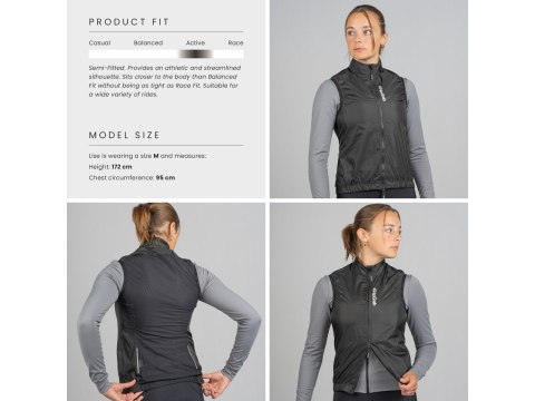 GripGrab Womens Ride Wndproof Vest black, XL