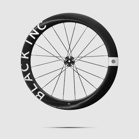 Komplet kół szosowych BLACK INC 62 ceramic bearings WT Clincher Disc Brake (XDR) wys. stożka 62 mm, k. Silver Label