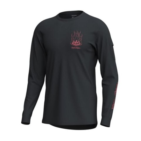 TLD MĘSKA KOSZULKA Z DŁUGIM RĘKAWEM RUCKUS RIDE TEE EMBER CARBON (37142100)