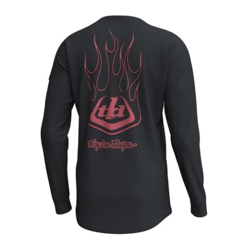 TLD MĘSKA KOSZULKA Z DŁUGIM RĘKAWEM RUCKUS RIDE TEE EMBER CARBON (37142100)
