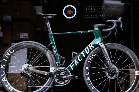 Rama FACTOR (Zestaw Premium) OSTRO V.A.M 2.0 Disc k. Racing Green p, r. 56 10/10
