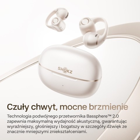 Słuchawki Shokz OpenDots 2 Pearl White