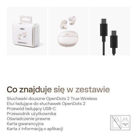 Słuchawki Shokz OpenDots 2 Pearl White
