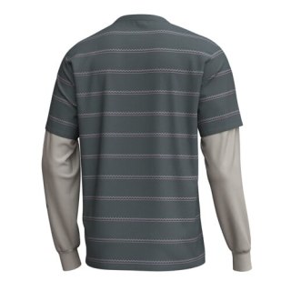 TLD MĘSKA KOSZULKA Z DŁUGIM RĘKAWEM SKYLINE FAKIE RIDE TEE STRIPE DARK FOREST (33226003)