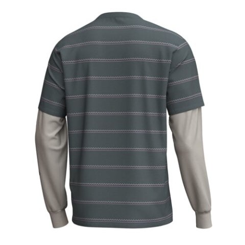 TLD MĘSKA KOSZULKA Z DŁUGIM RĘKAWEM SKYLINE FAKIE RIDE TEE STRIPE DARK FOREST (33226003)