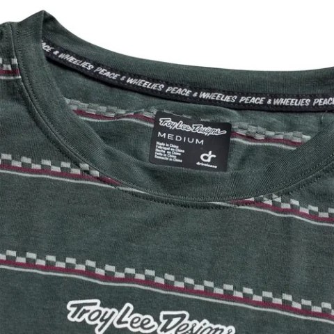 TLD MĘSKA KOSZULKA Z DŁUGIM RĘKAWEM SKYLINE FAKIE RIDE TEE STRIPE DARK FOREST (33226003)