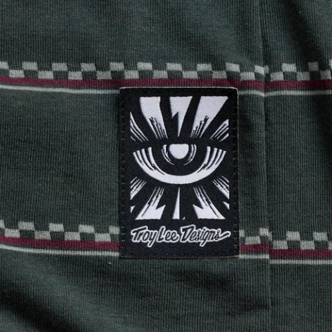 TLD MĘSKA KOSZULKA Z DŁUGIM RĘKAWEM SKYLINE FAKIE RIDE TEE STRIPE DARK FOREST (33226003)
