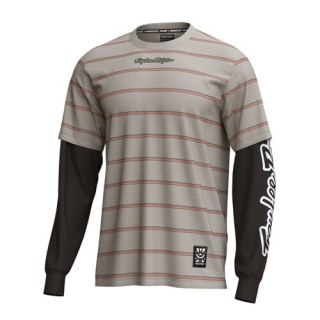 TLD MĘSKA KOSZULKA Z DŁUGIM RĘKAWEM SKYLINE FAKIE RIDE TEE STRIPE PUMICE (33226002)