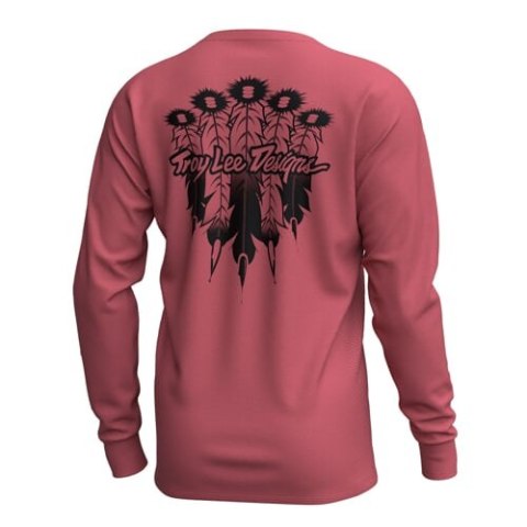 TLD MĘSKA KOSZULKA Z DŁUGIM RĘKAWEM SKYLINE RIDE TEE FEATHERED EMBER RED (38384000)