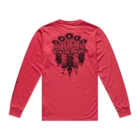 TLD MĘSKA KOSZULKA Z DŁUGIM RĘKAWEM SKYLINE RIDE TEE FEATHERED EMBER RED (38384000)