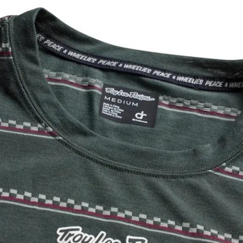 TLD MĘSKA KOSZULKA Z KRÓTKIM RĘKAWEM SKYLINE RIDE TEE CHECKED OUT DARK FOREST (38201603)