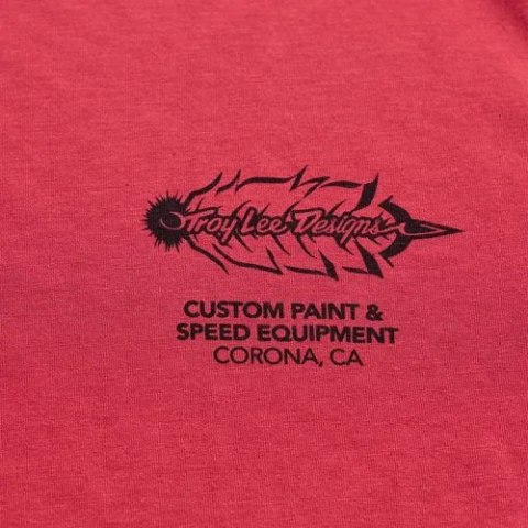 TLD MĘSKA KOSZULKA Z KRÓTKIM RĘKAWEM SKYLINE RIDE TEE FEATHERED EMBER RED (38284000)