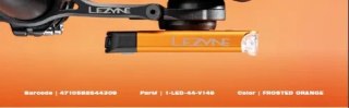 LEZYNE LIGHT FRONT ROAD DRIVE 500 FROSTED ORANGE (1-LED-44-V146)
