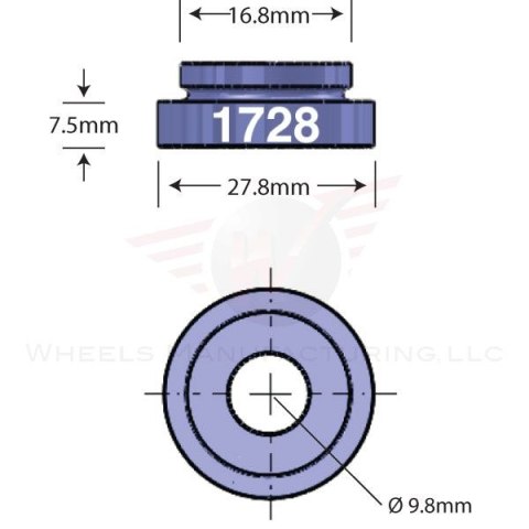 Kształtka Do Serwisu Łożysk WheelsMFG 1728