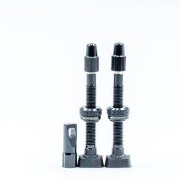 Aluminiowe wentyle JRC Components Tubeless | 44mm | 2 szt. | Czarne