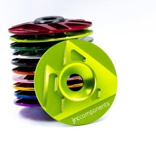 Aluminium nakrętka sterów Ahead | JRC Components Logo | Acid Green