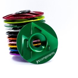 Aluminium nakrętka sterów Ahead | JRC Components Logo | Racing Green