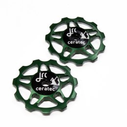 Ceramiczne kółka przerzutki JRC Components 11T uniwersalne | Racing Green
