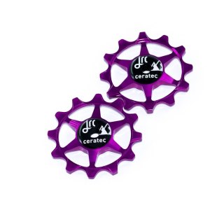 Ceramiczne kółka przerzutki JRC Components 12T Narrow Wide do SRAM 1X | Fioletowe