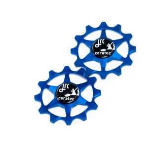 Ceramiczne kółka przerzutki JRC Components 12T Narrow Wide do SRAM 1X | Niebieskie