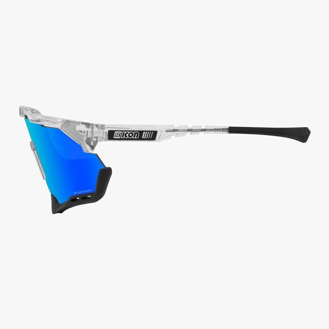 Okulary SCICON AEROSHADE XL Crystal Gloss/Black - SCNPP Multimirror Blue