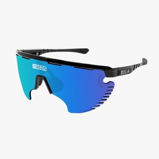 Okulary SCICON AEROWING LAMON Czarny Gloss - SCNPP Multimirror Blue