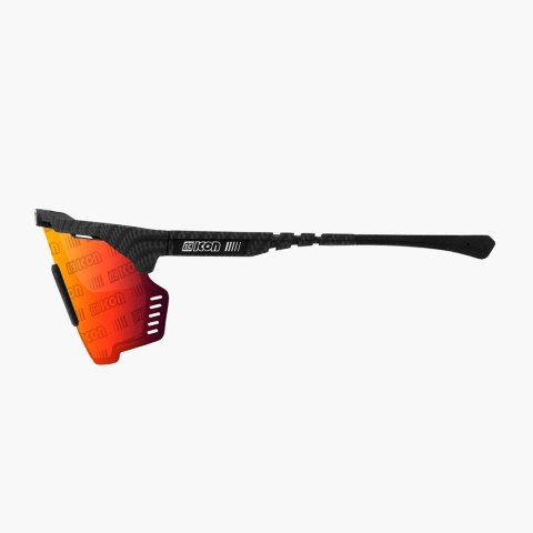 Okulary SCICON AEROSHADE KUNKEN Carbon Matt - SCNPP Monogram Multimirror Red