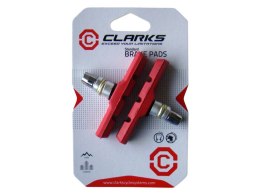 Klocki hamulcowe CLARKS CP511, 72mm, Warunki Mokre, MTB, V-brake, Czerwone
