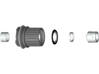 X20 Freilaufset Shimano Microspline Freilaufset Stahl