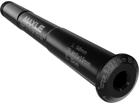 Axle Maxle Stealth Front MTB, 15x150, Length 198mm, Thread Length 9mm, Thread Pi