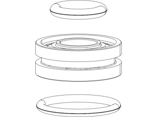 FORK DAMPER SEALHEAD ASSEMBLY - MOCO 32mm - SIDA 2009-2014, SIDB 2011-2013, REBA