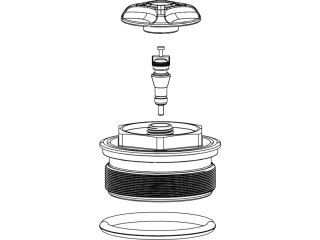 FORK SPRING AIR TOP CAP - 35mm (.5mm THREAD PITCH) BOOST™ 15X110 - PIKE A2/LYRIK