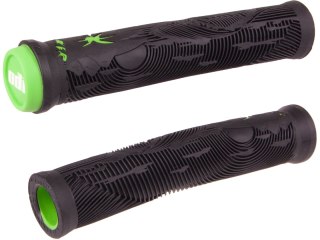 ODI BMX grips Hucker Flangeless czarny-green, 160mm