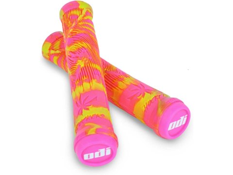 ODI Griffe Hucker Signature Limited Ed. ohne Flansch gelb - pink, 160mm