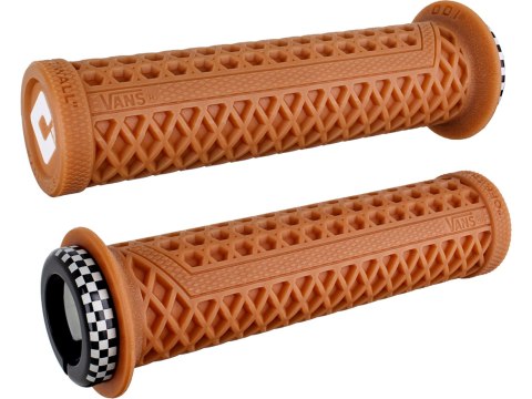ODI Griffe Vans V2.1 Lock-On braun, 135mm, karierte Klemmringe