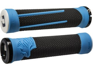 ODI MTB grips AG2 Signature Lock-On 2.1 czarny-niebieski, 135mm czarny clamps