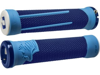 ODI MTB grips AG2 Signature Lock-On 2.1 blue-light blue, 135mm blue clamps