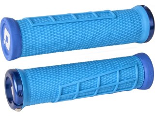 ODI MTB grips Elite Flow Lock On 2.1 light blue, 130mm blue clamps