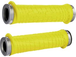 ODI MTB grips Troy Lee Designs Lock-On yellow, 130mm grey clamps
