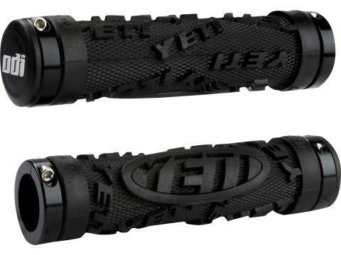 ODI MTB grips Yeti Hardcore Lock-On czarny, 130mm czarny clamps, Bonus Pack