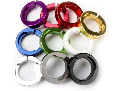 ODI clamps for Lock-On System czarny, 7mm "Lock Jaws"