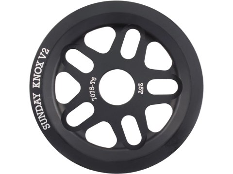 GuardSprocket Sunday Knox V2 25T, 7075-T6 czarny