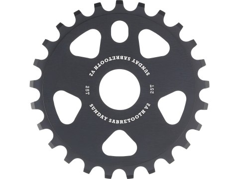 Sprocket Sunday 28T, 6061-T6 czarny