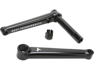 Crank, 2-PC (41T) CrMo Thunderbolt 175mm RHD czarny without bearing