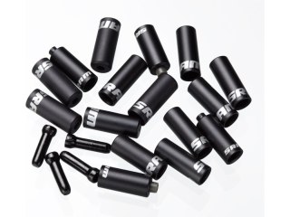 SRAM Ferrule Kit, Aluminum Czarny - includes Shift 4.0mm Qty 10, Brake 5.0mm Qty