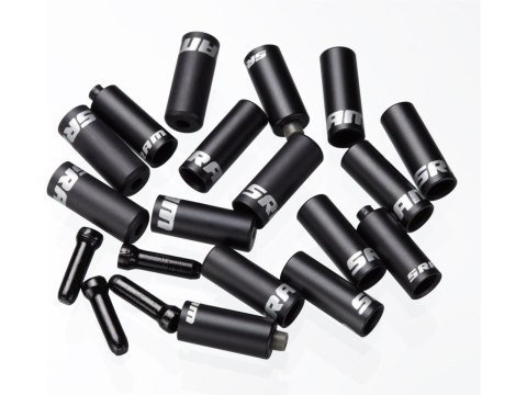 SRAM Ferrule Kit, Aluminum Czarny - includes Shift 4.0mm Qty 10, Brake 5.0mm Qty