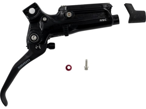 DISC BRAKE LEVER ASSEMBLY - ALUMINUM LEVER (ASSEMBLED, NO HOSE, INCLUDES BARB &