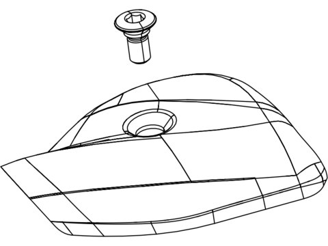 SHIFT LEVER TRIGGER COVER KIT XX1 EAGLE RIGHT NEUTRAL